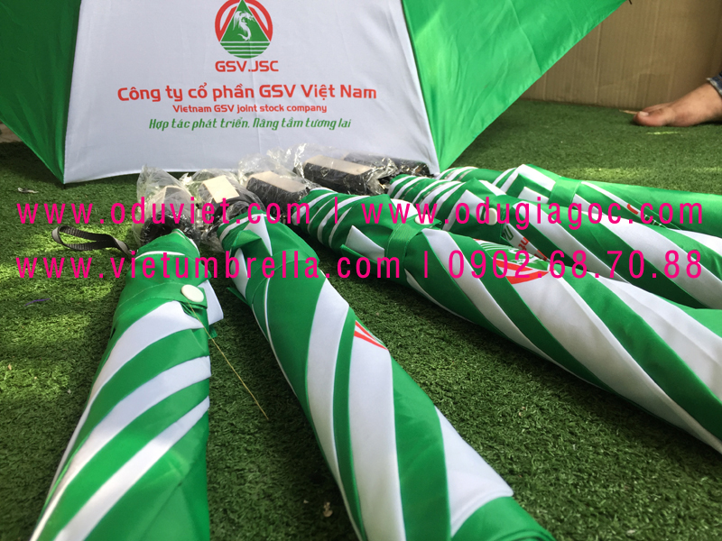 xưởng sản xuất ô dù cầm tay in logo quảng cáo